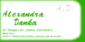 alexandra danka business card